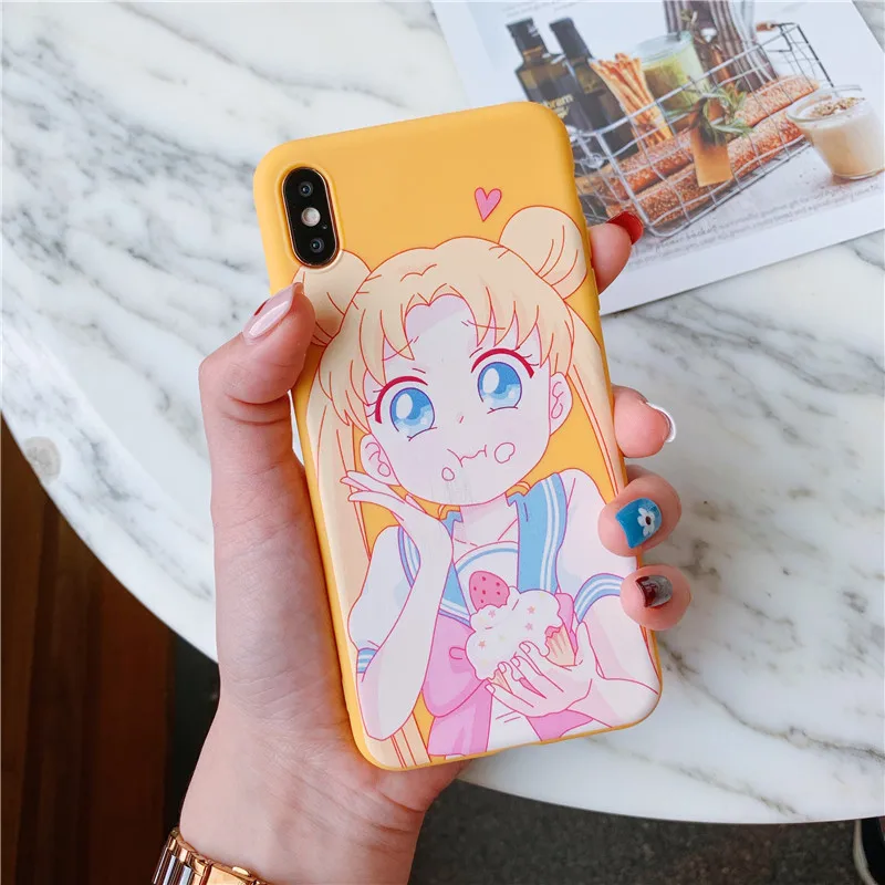 Styel 6 Милые Чехлы Сейлор Мун для iphone 11 Pro max, чехол для телефона iphone XS Max XR X 6S 7 8 plus, задняя крышка, мягкий силиконовый чехол с рисунком - Цвет: Styel 6