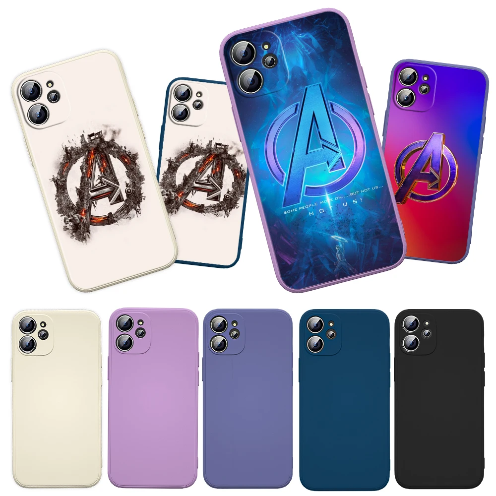 

Marvel Avengers Logo Cool For Apple iPhone 13 12 Mini 11 Pro XS MAX XR X 8 7 6S SE Plus Liquid Silicone Soft Cover Phone Case