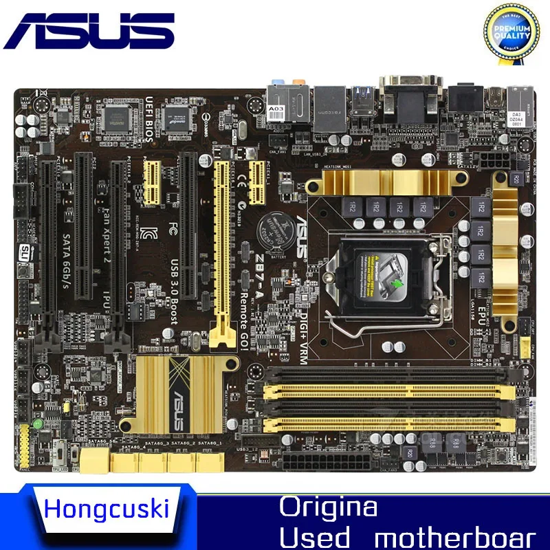 Для ASUS оригинальная материнская плата Socket LGA 1150 DDR3 Z87 SATA3 USB3.0 настольная |