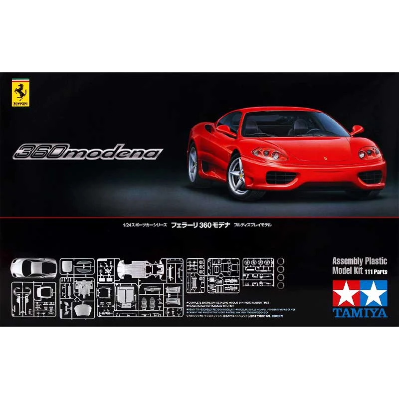 

Tamiya 24298 масштаб 1/24 Ferrari 360 Modena спортивный автомобиль демонстрационная коллекционная игрушка пластиковая сборка набор строительных моделей