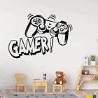 Резная игровая виниловая наклейка на стену, декор для игровой комнаты, детской комнаты, настенные фрески для мальчиков, украшение для спальни, игровой постер, обои