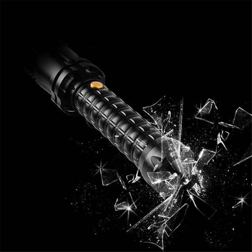 Телескопический фонарик Q5 для самозащиты светодиодный водонепроницаемый фонарь