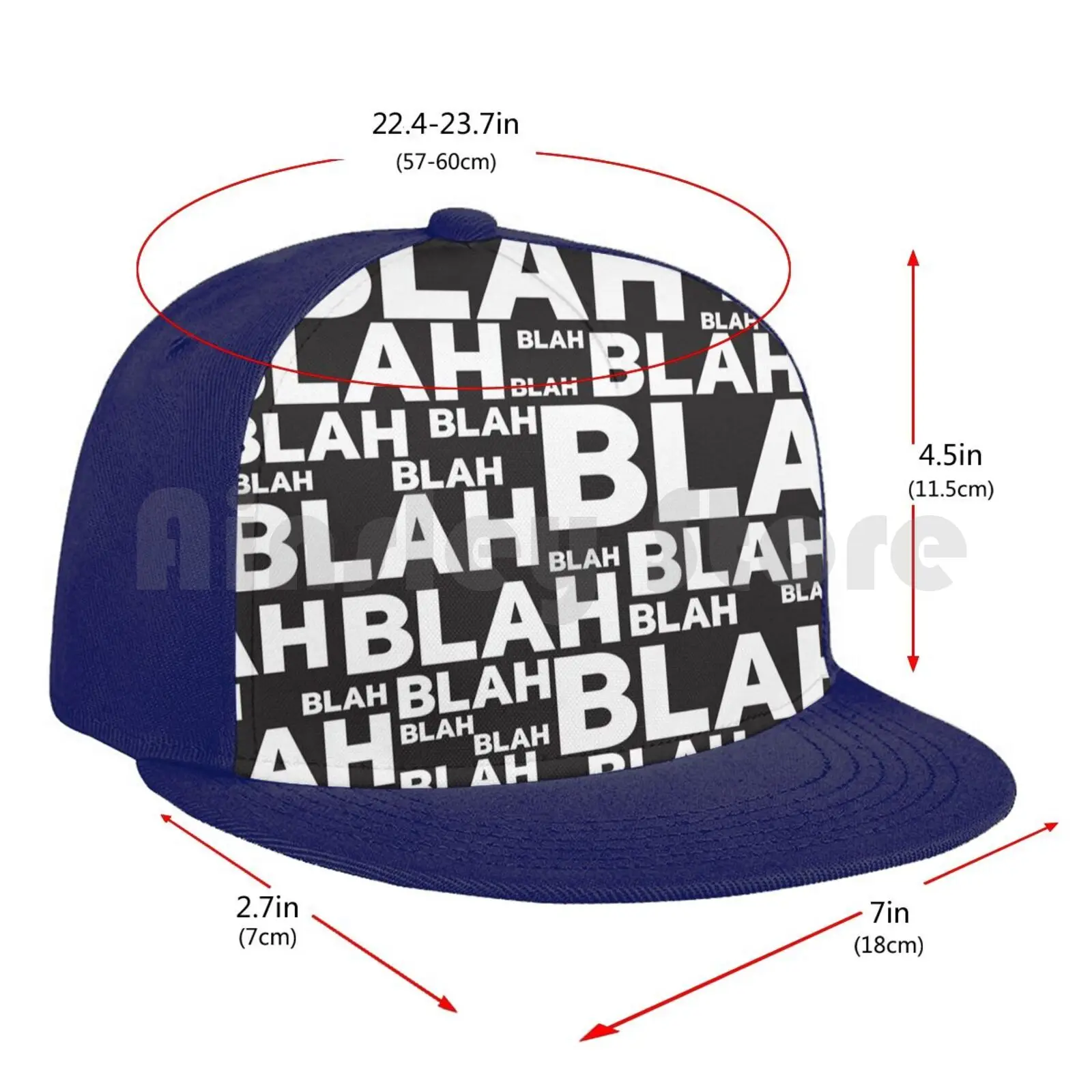 

Blah Blah Blah Baseball Cap Diy Mesh Hip Hop Adjustable Blah Blah Blah Talk Funny Party Sayings Talking Pattern Lettering