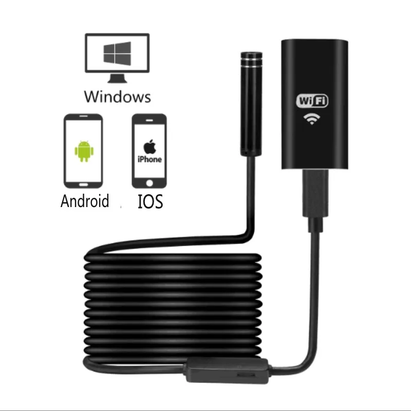 Эндоскоп 720P HD с Wi Fi 10 м для IOS и Android|Камеры видеонаблюдения| |