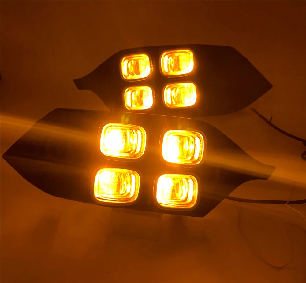 CSGJMY 2 шт Автомобильный светодиодный светильник дневного LED DRL для Mitsubishi Pajero Montero
