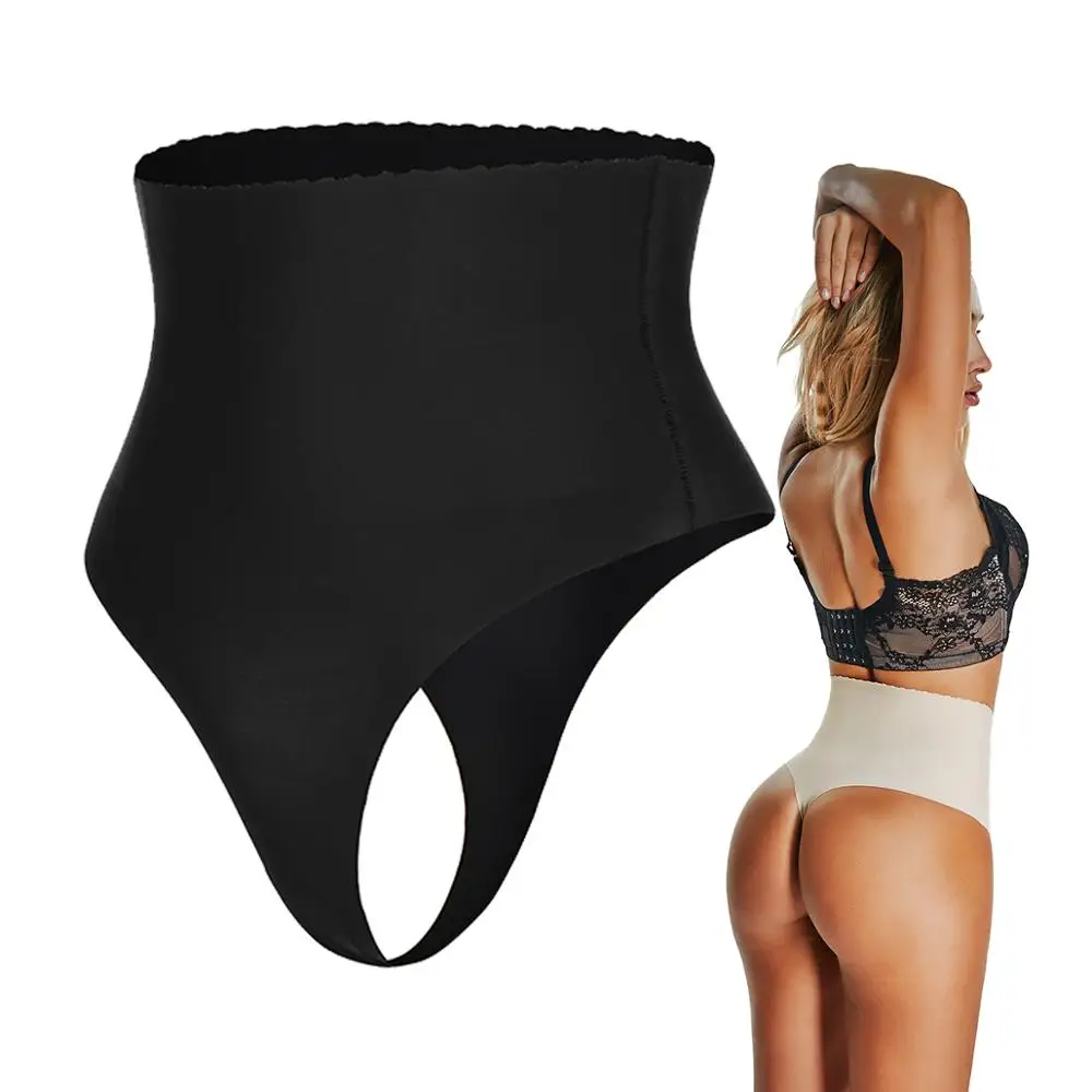 Женское нижнее белье с высокой талией сексуальные бесшовные трусики-стринги для
