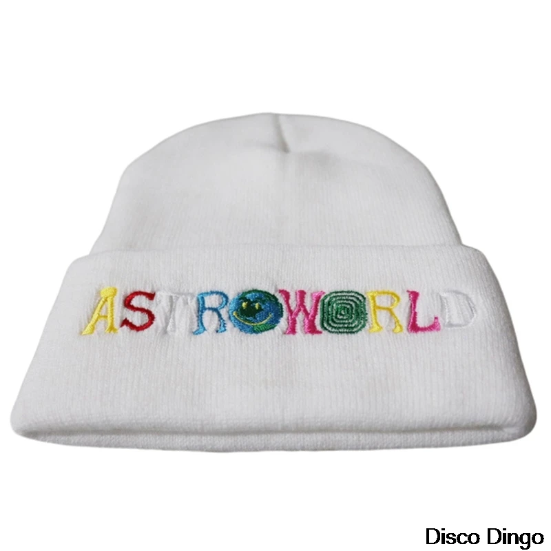 

Trendy Men Women Knitted Hat Fashion Pattern Embroidery Ski Warm Winter Beanie Skullies Cap