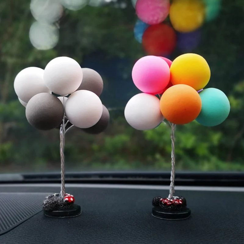 

Charming Auto Ornaments Multicolour Lovely Balloon Car Decoration Mini Console Dashboard Decoration Car Interior Supplies