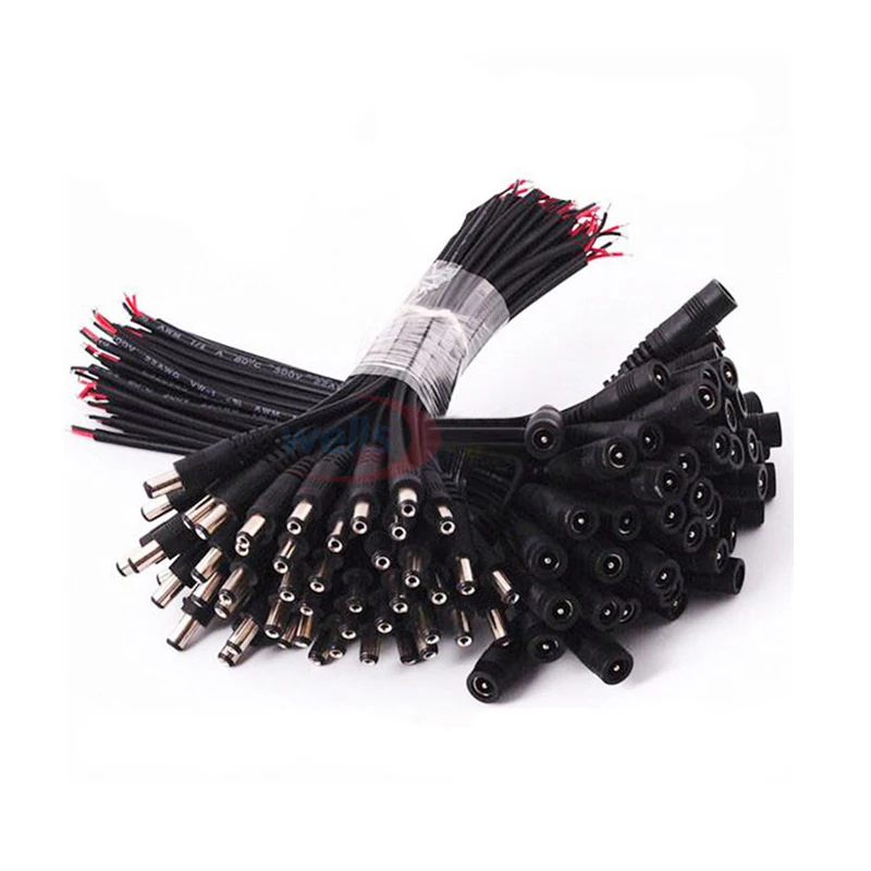 10 шт. 5 5x2 1 штекер постоянного тока Гнездовой Кабельный соединитель для