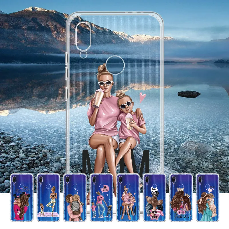 Милый малыш супер мама девочка королева для Xiaomi Mi Redmi Note 5 6 7 8 9 10 lite Pro Plus Мягкий ТПУ