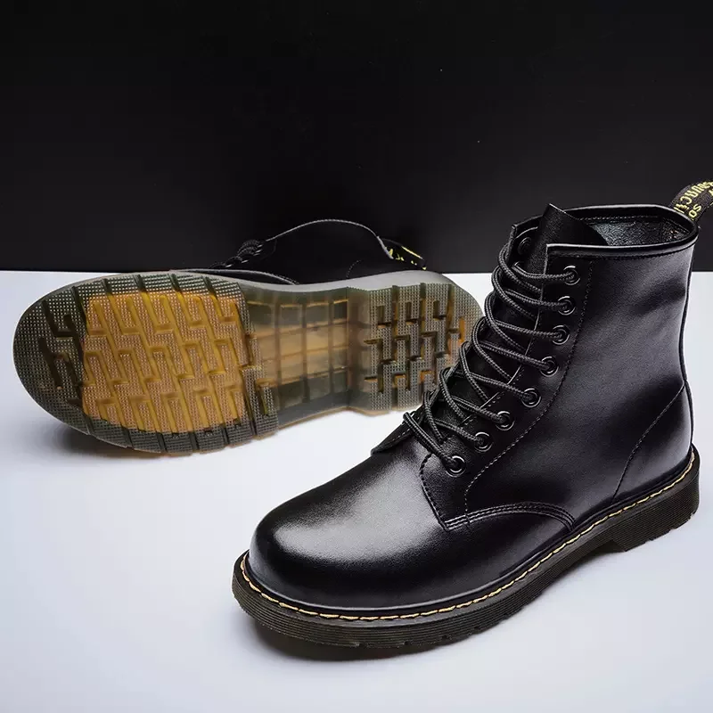 Кожаные мужские Ботинки Martin ботинки Мужская зимняя обувь модная мужская 2019