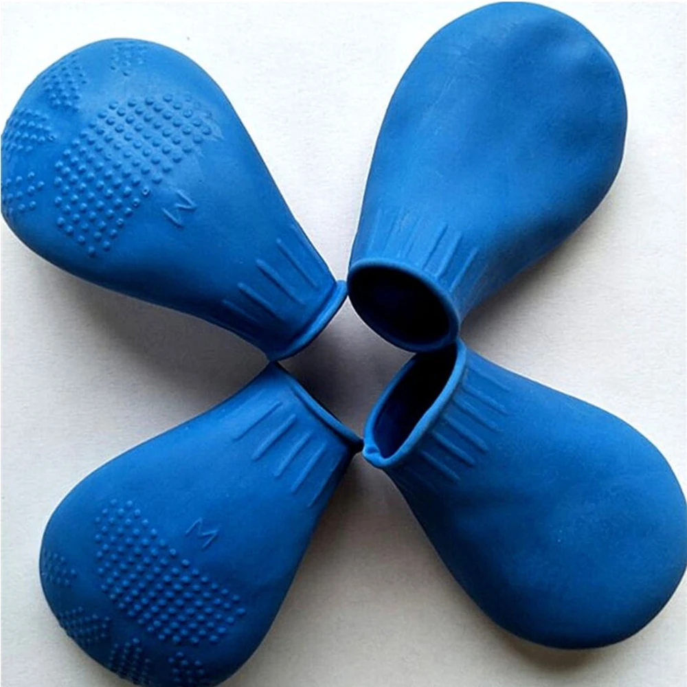 4 шт./лот резиновые водонепроницаемые носки для собак переносные сапоги домашних