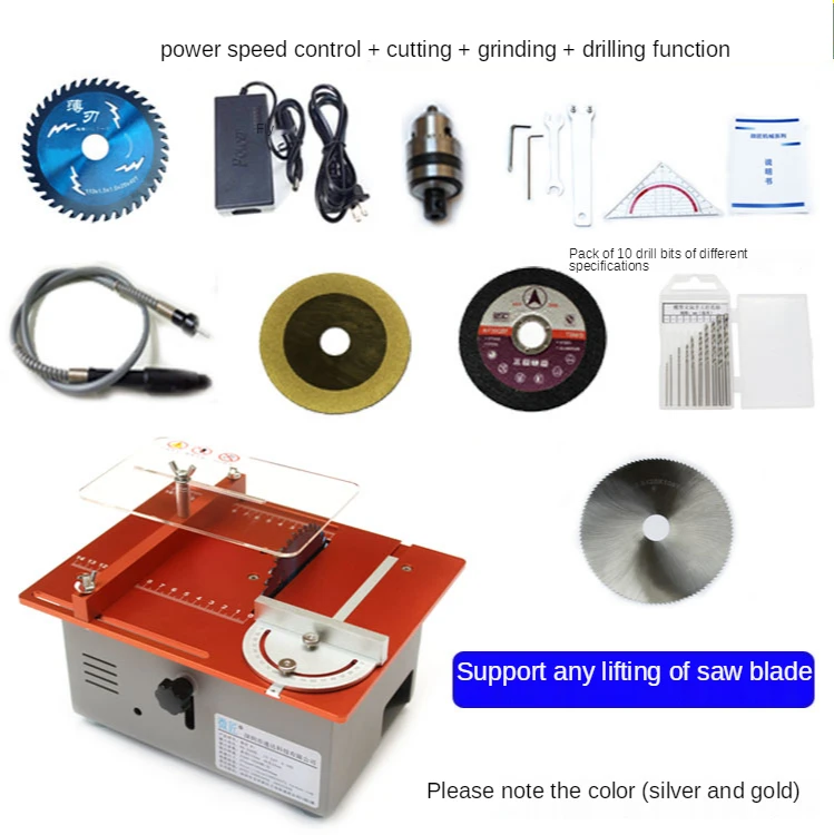 

Multi-Function Precision Small Table Saw/Mini Woodworking Cutting Table/DIY Cutting Machine/Desktop Electric Saw/Home Wood Saw