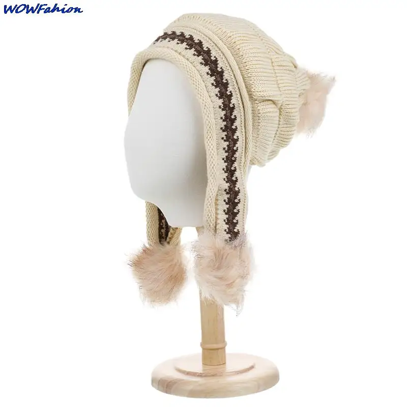 Новинка 2021 шапочки и облегающие шапки милые сохраняющие тепло зимние женские