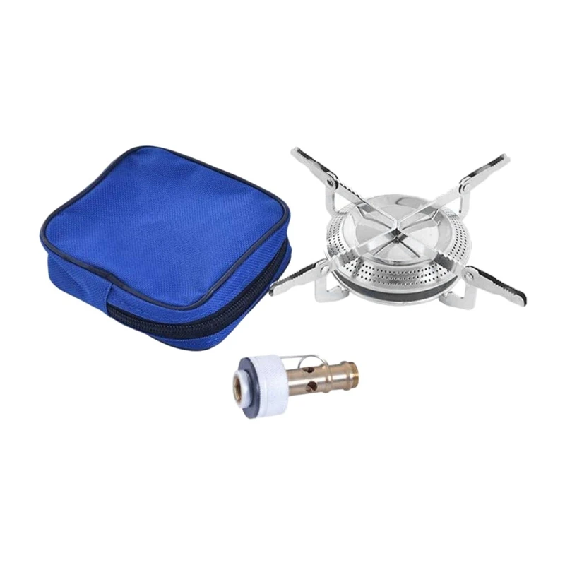 

Mini Gas Stove Camping Cooker Gas Portable with Waist Bag Upright Gas Stove for Travel Camping Outdoor Cooking