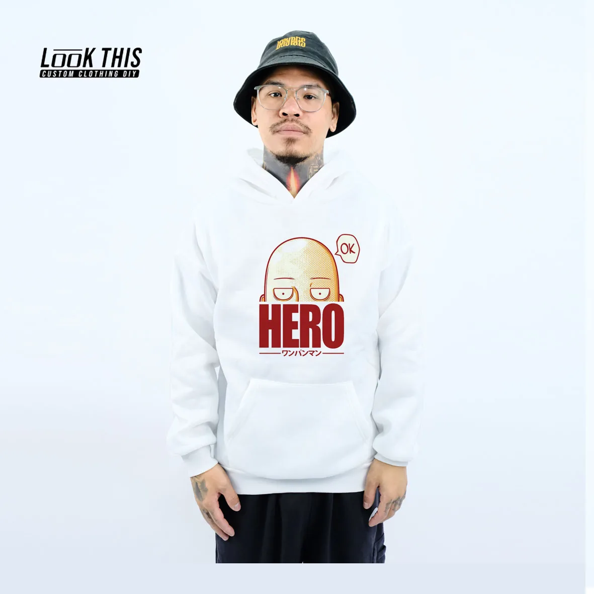 

One Punch Man Hoodie 2021 Mens Hip Hop Anime Harajuku Pullovers Tops Men Boy Loose Long Sleeves Sweatshirt Autumn Male Clothes