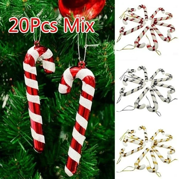 

20 /10 Pcs Christmas Candy Tree Hanging Ornaments Home Party Decoration Merry Christmas Random Mix Color Christmas Decorations