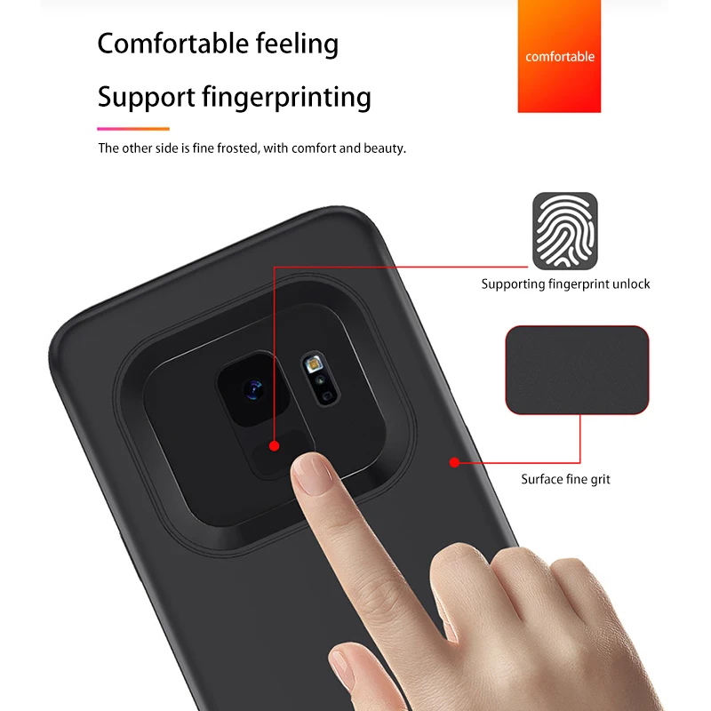 4700/5200mA Battery Case For Samsung Galaxy S9 Plus Portable External Power Bank Charger S 9 plus Cover | Мобильные телефоны и