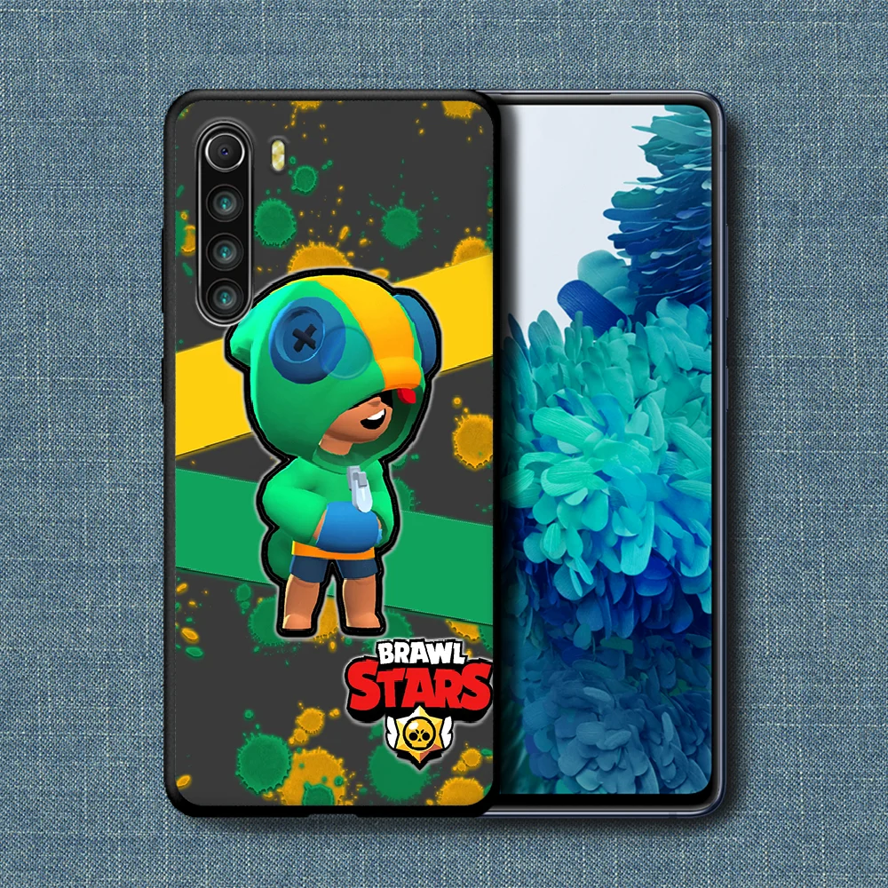 

Cartoon Leon Stars Game Phone Case For Xiaomi Redmi Note 7 8 8T 9 9S 4X 7 7A 9A K30 Pro Ultra black Etui Silicone Waterproof