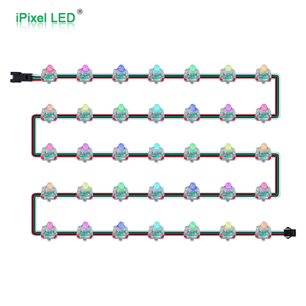 UCS1903/WS2811 IC 12 мм рассеянные плоские цифросветодиодный RGB светодиодные пиксельные