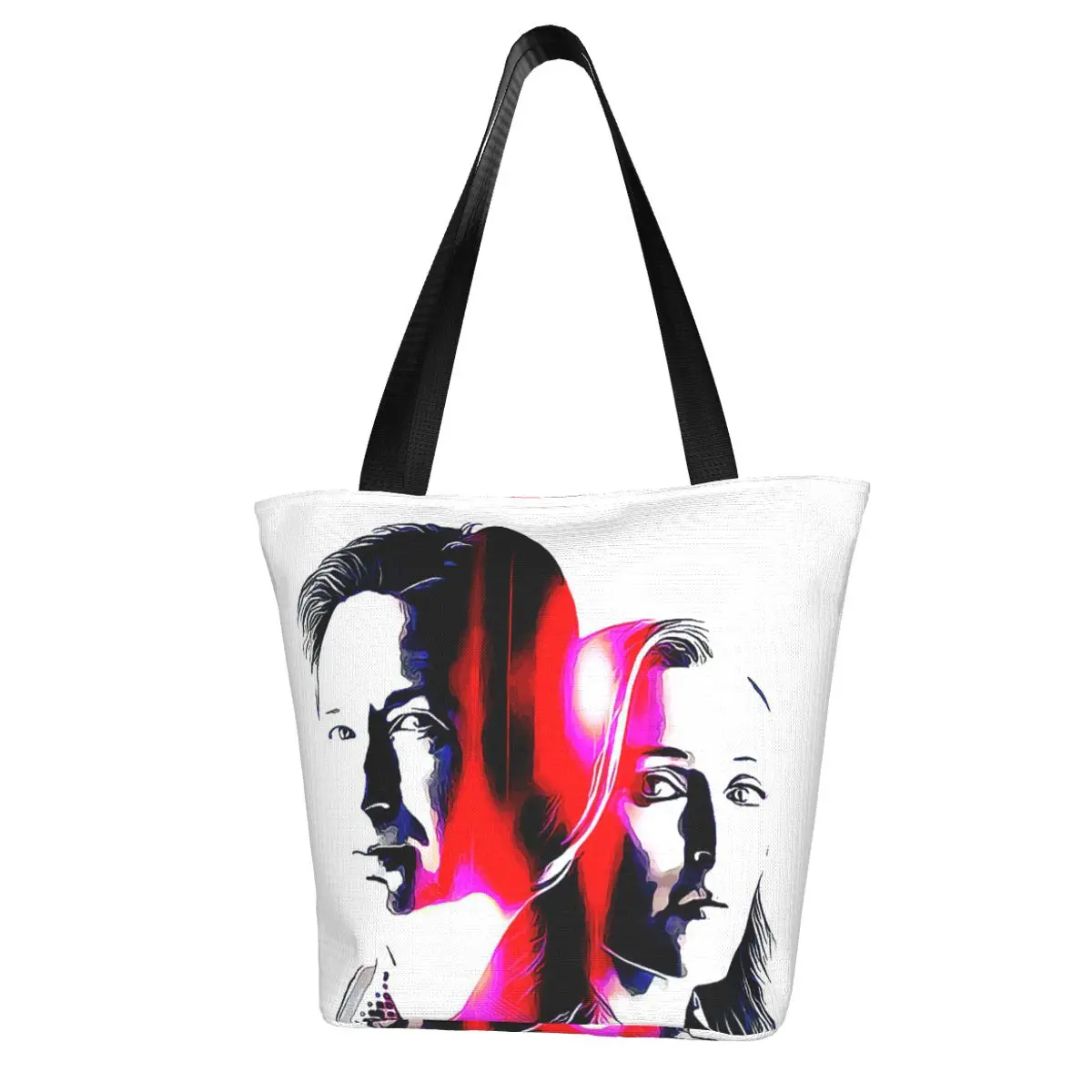 

X Files Shopping Bag Streetwear Female Handbag Gifts Funny Polyester Bags