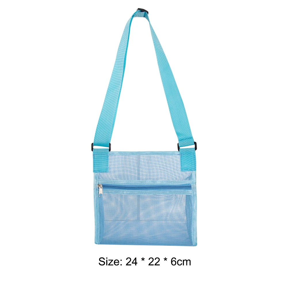 

Children's beach sandbags, net pockets, picnic toys, clothes, towel bags, convenient to carry, quick-drying storage sundries bag