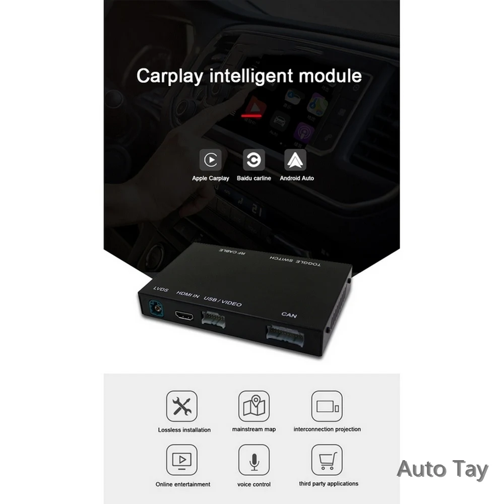 

For Audi Wireless Apple CarPlay for Audi S5 S4 A3 A4 A5 A6 A7 A8 Q2 Q3 Q5 Q7 MMI Car Play Android Auto Mirror Reverse Camera