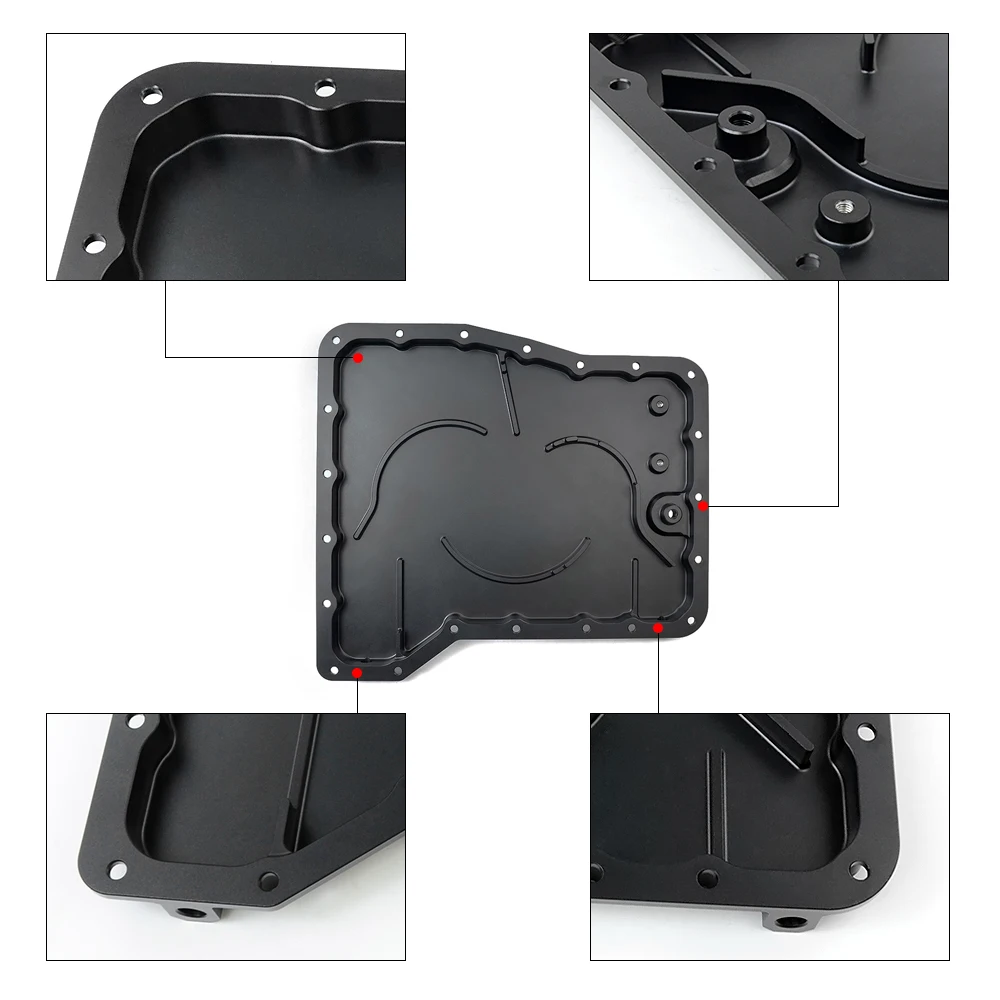 WLR CNC Алюминиевый Масляный поддон для двигателя заготовка ребристая