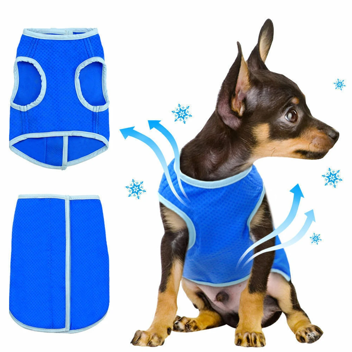 

S-XL Pet Cooling Vest Cool Cooling Sleeveless Jacket Coat For Dog Puppy Cat Comfortable Puppy Dog Vests Pets Clothes