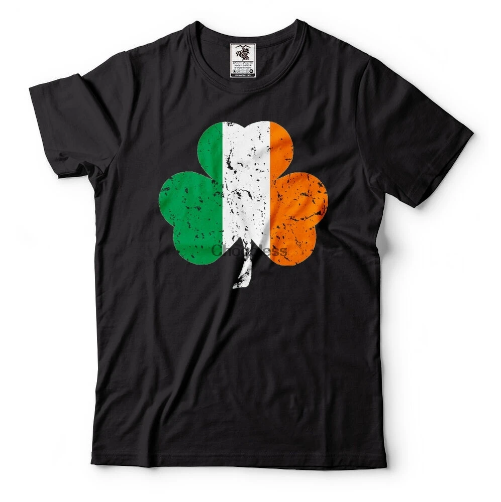 

St Patricks Day Shirt Distress Clover Irish Lucky Charm T-shirt