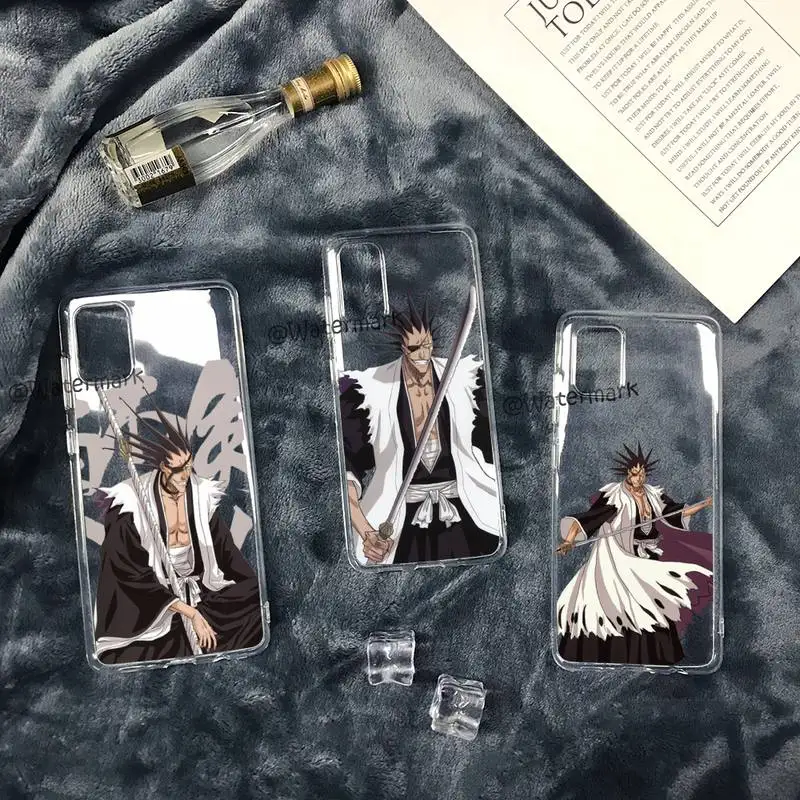 

Kenpachi Zaraki Bleach Phone Case For Samsung S30 S21 S20 Fe Note 20 Ultra S10 S9 S8 Plus S7 S10e Transparent Cover
