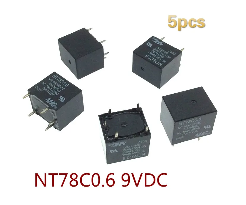 

5 шт., автомобильное реле NT78C0.6 9VDC для центрального дверного замка Buick Excelle, 5 футов