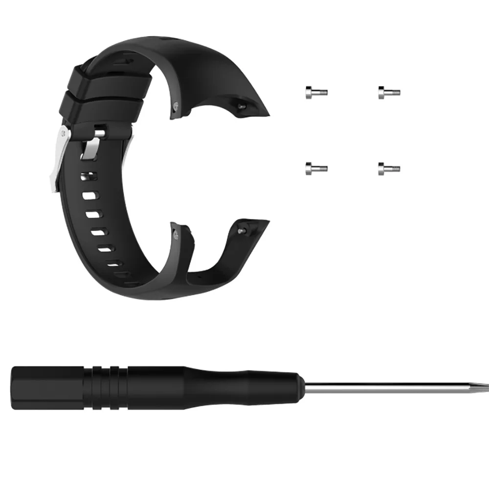 Силиконовый сменный ремешок на запястье для тренировочных часов Suunto Spartan