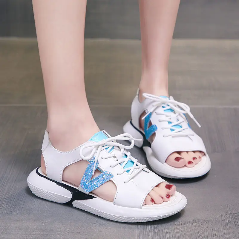 

2021 sandals women summer new fashion ladies flat shoes sandals women fashion adult summer leisure daily all-match