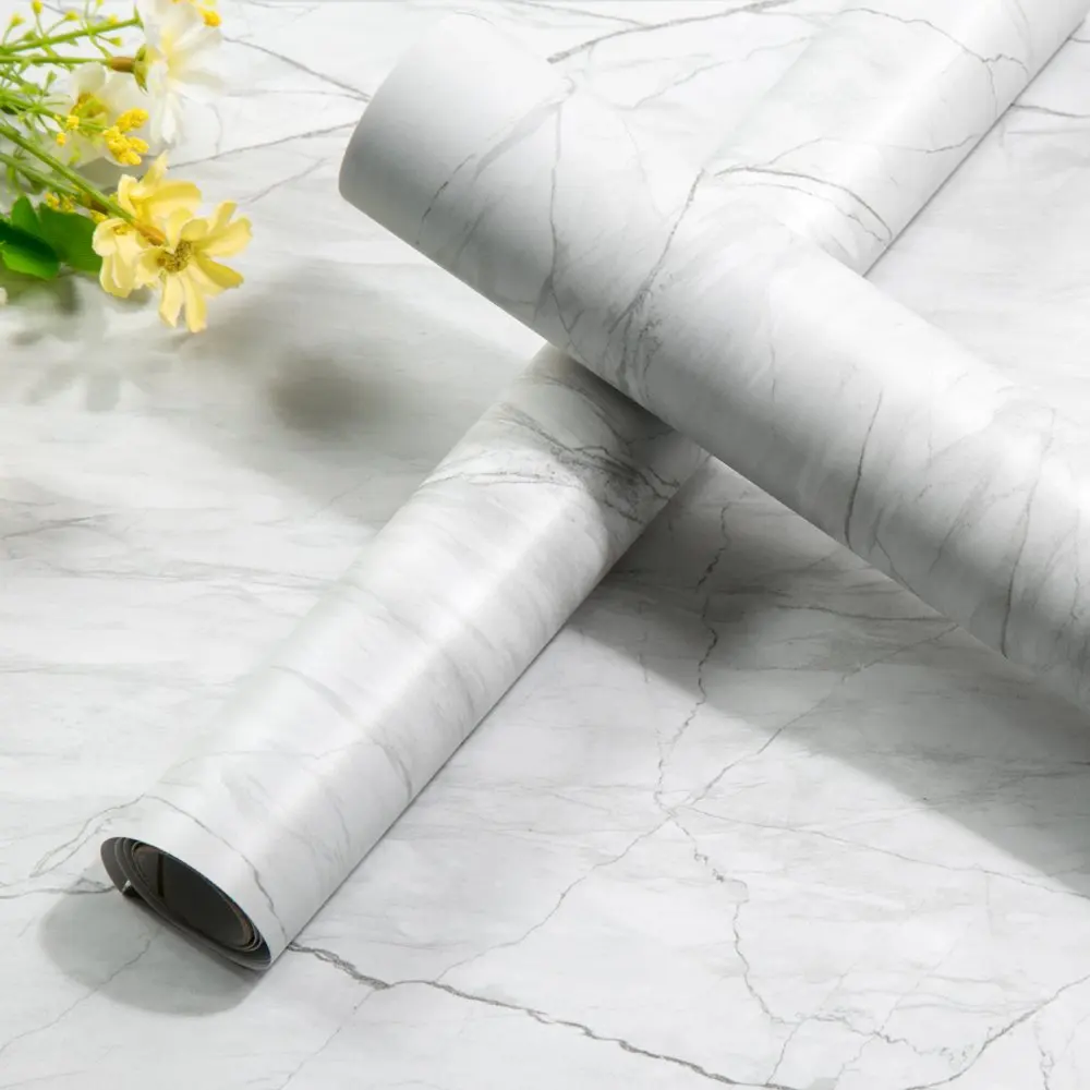 Самоклеящаяся виниловая плёнка с рисунком под мрамор | Дом и сад