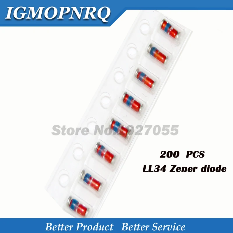 200 шт. ZMM LL34 BZV55C 11 в 12 В 13 15 16 18 20 22 24 27 30 33 36 39 43 47 1/2 Вт 0 5 Новинка|Диоды| |