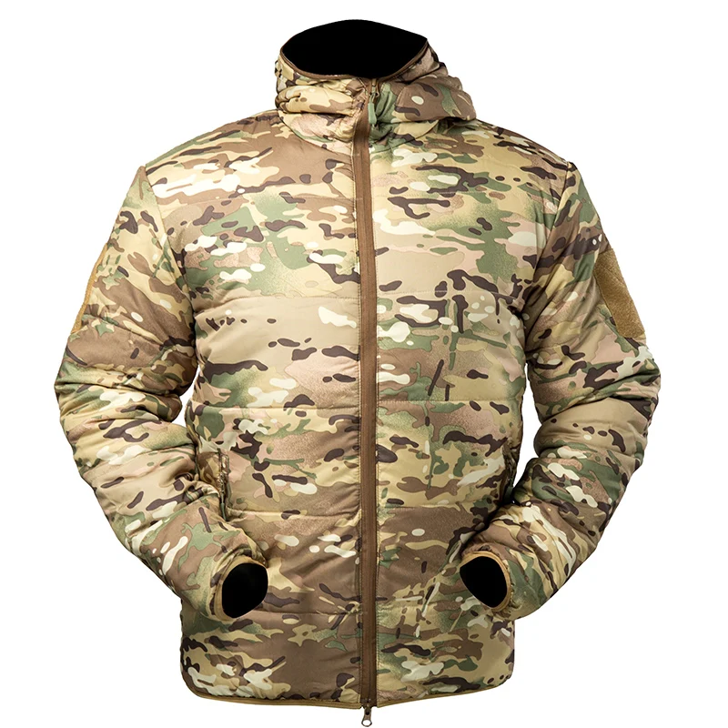 Hooded Tactical Military Parka Lightweight Camouflage Workwear Men's Fall Winter Hunting Outdoor Activities