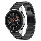 Высококачественная нержавеющая сталь ремешок для наручных часов Samsung Galaxy Watch 46mm SM-R800 спортивный ремешок загнутым концом на запястье браслет серебристо-черного цвета