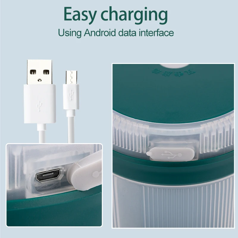 

300ml USB Rechargeable Smoothie Maker Blender Machine Sports Bottle Juicing Cup Mini Portable Electric Fruit Juicer