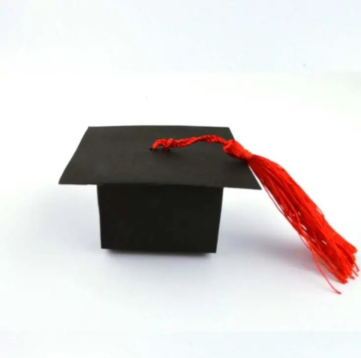 DIY Black Doctor Hat Cap Candy Box Graduation Celebration Party Decoration Favor Boxes Gift Packing | Дом и сад