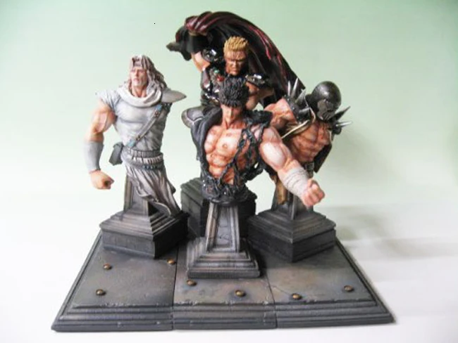 Каучуковая фигурка 1/10 кулак Северной Звезды Kenshiro статуя Неокрашенный гараж смолы модель комплект