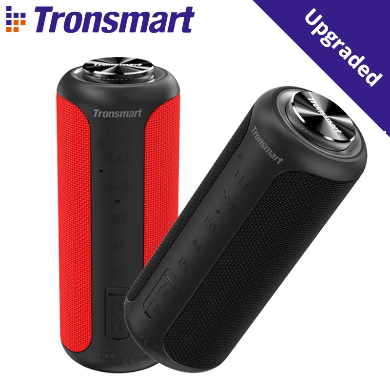 Модернизированный динамик Tronsmart T6 Plus Bluetooth 5 0 40 Вт портативный TWS IPX6 колонка с NFC tf