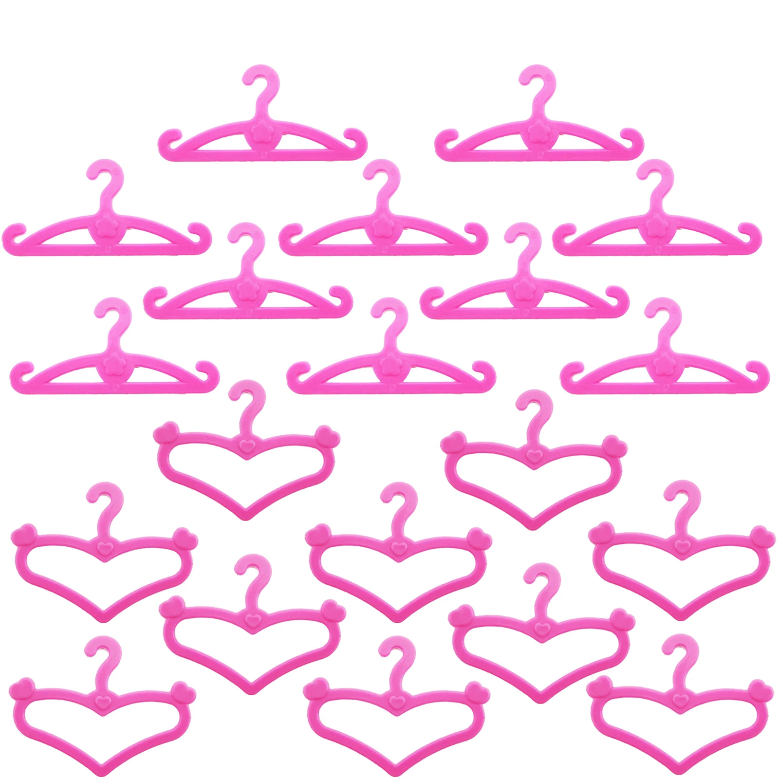 Пластиковые кукольные вешалки розового цвета 20 шт./лот милые мини аксессуары для куклы Барби держатель