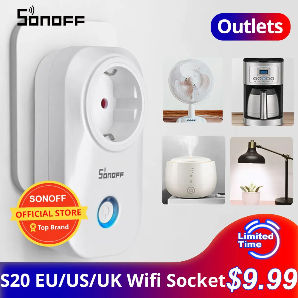 Wi Fi розетка Itead SONOFF S20/ S26 с дистанционным управлением|Модули для умного дома| |