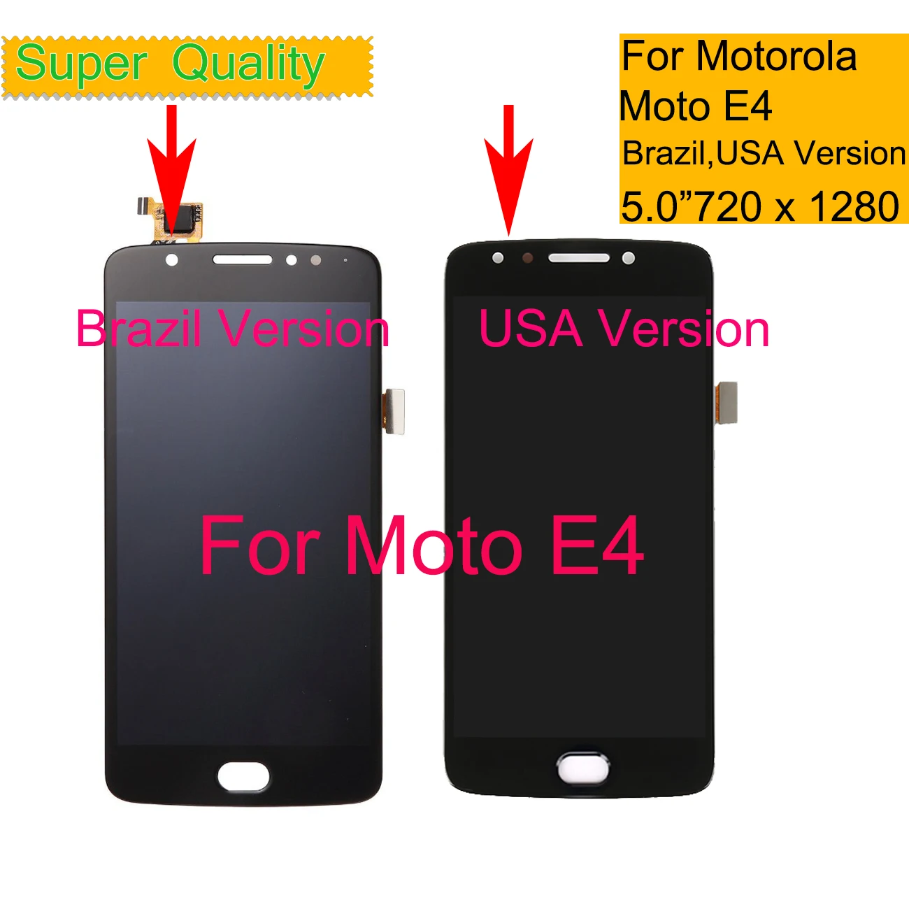 ЖК дисплей для Motorola Moto E4 XT1763 XT1762 XT1772 сенсорная панель с дигитайзером в сборе