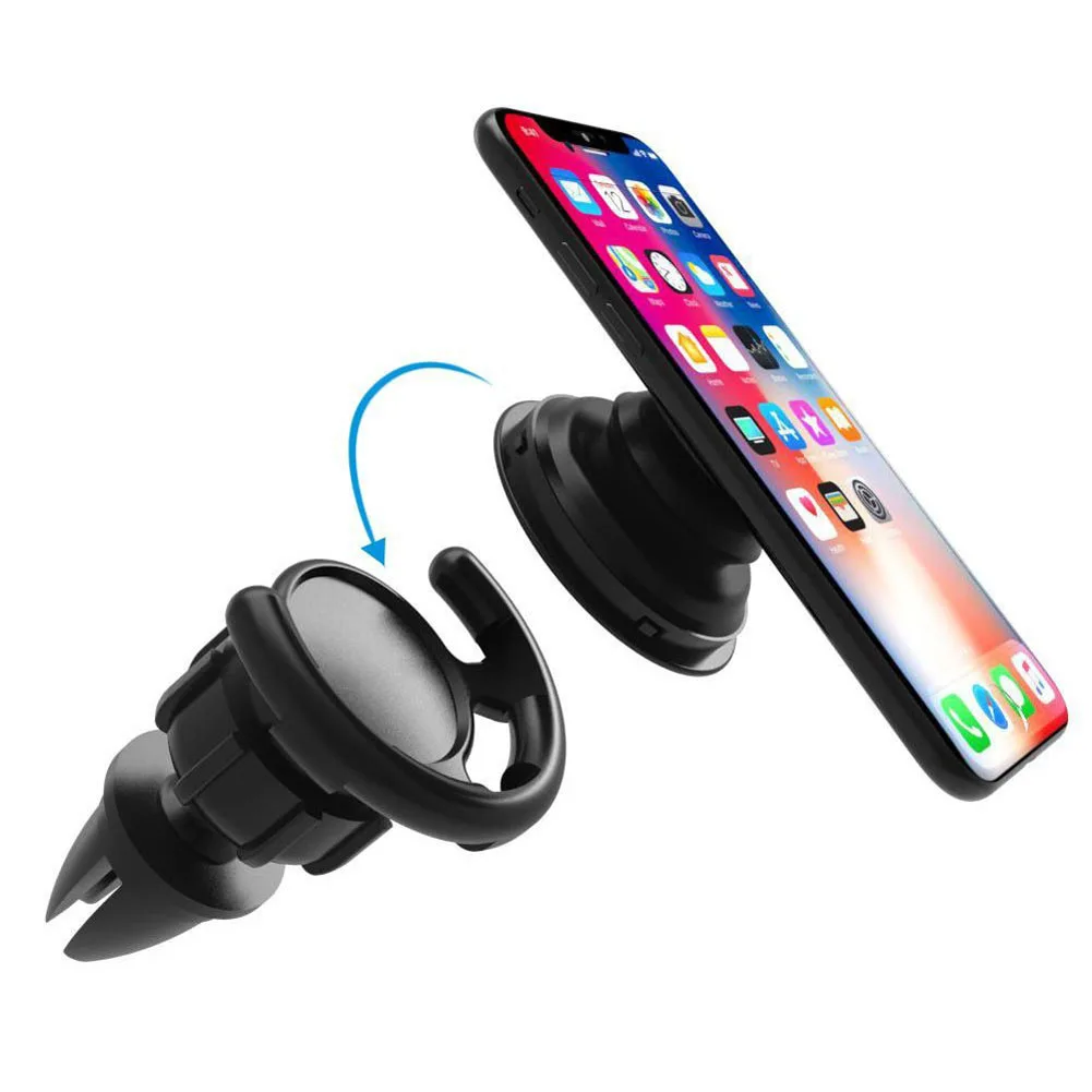 Автомобильный держатель для телефона Air Outlet 360 градусов вращение Портативный Легкий поперечный зажим подушка безопасности кронштейн поп-подставка гнездо