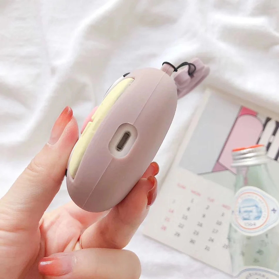 Чехол для наушников с 3D милым единорогом для Airpods 2 чехол силиконовый защитный чехол для Apple Airpods 1 чехол Аксессуары для ключей