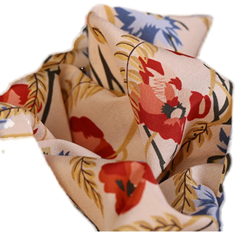 

Spandex Mulberry Silk Printed Fabric Handmade DIY Comfortable and Soft Clothing Shirt Bedding Fabrics Sewing Cloth Material