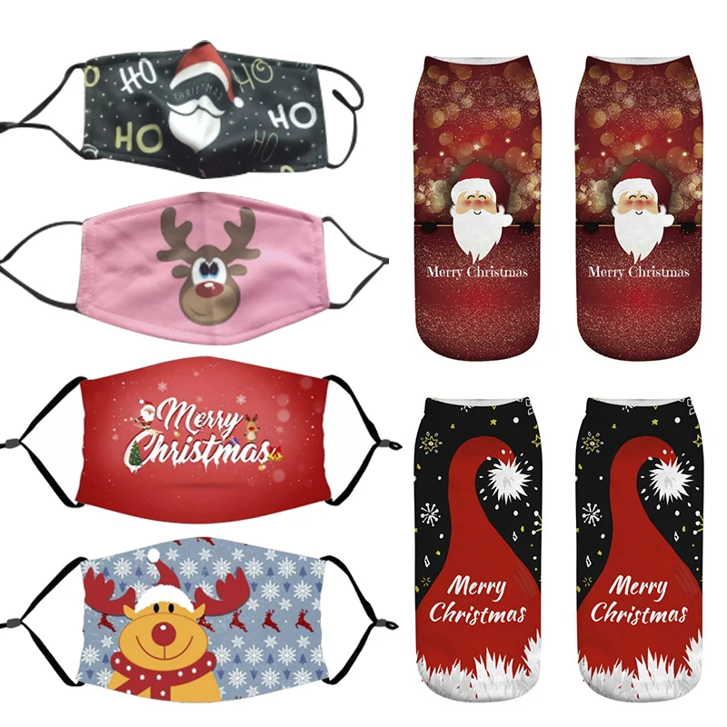 Christmas gift socks 2021 decoration for home Xmas Noel Navidad Natal New year 2022 Kids wish Santa Sock deco | Дом и сад