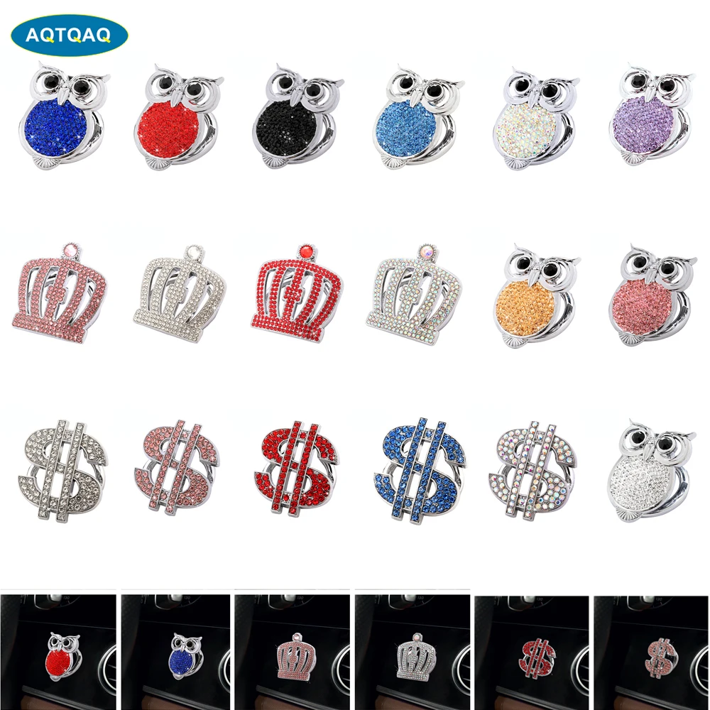 

1Pcs Car Engine Start Stop Button Cover Stickers Decorative Ring Push Ignition Protective Cover Universal Button Anti Scratch